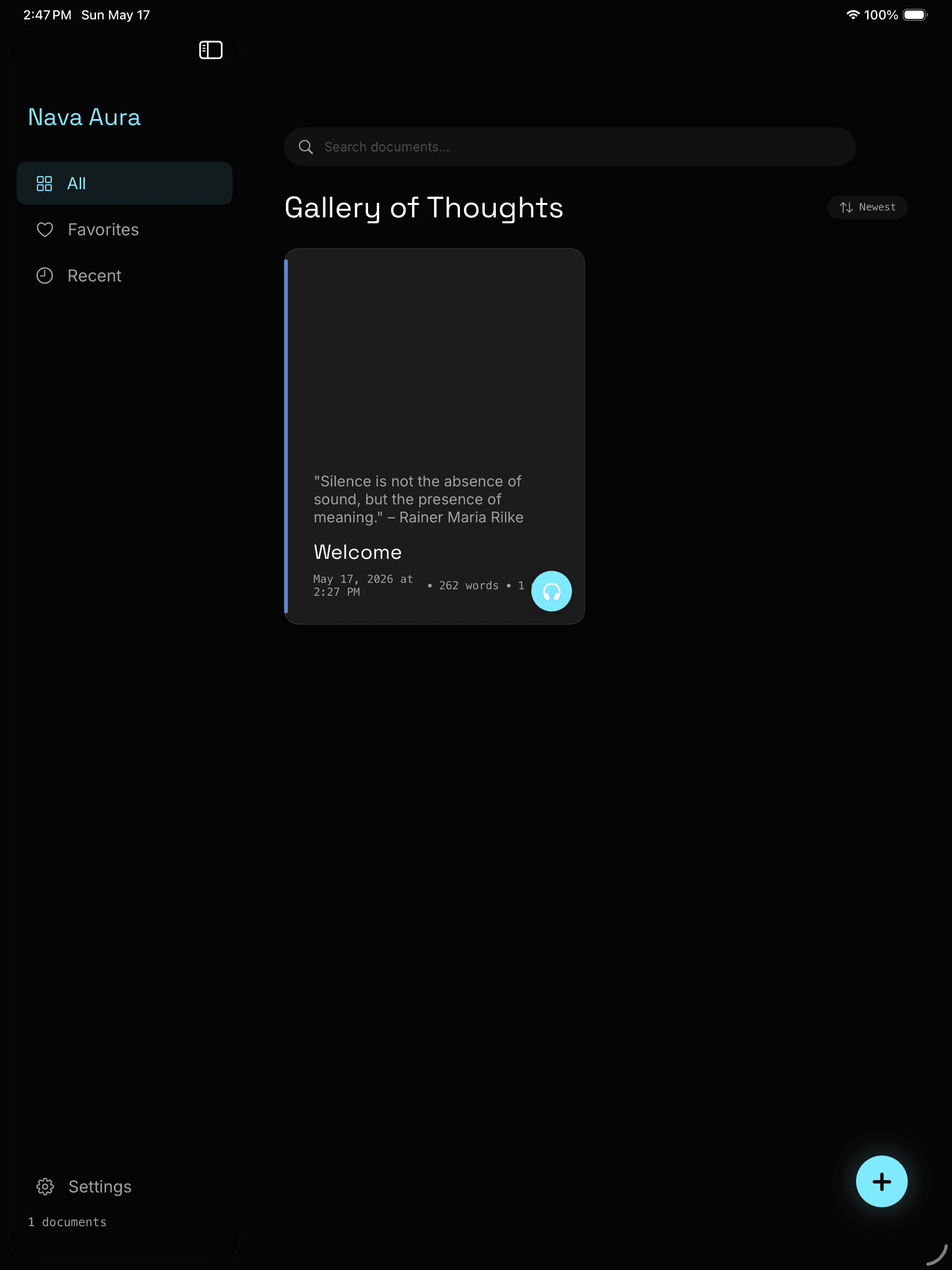 Nava Aura: Gallery of Thoughts